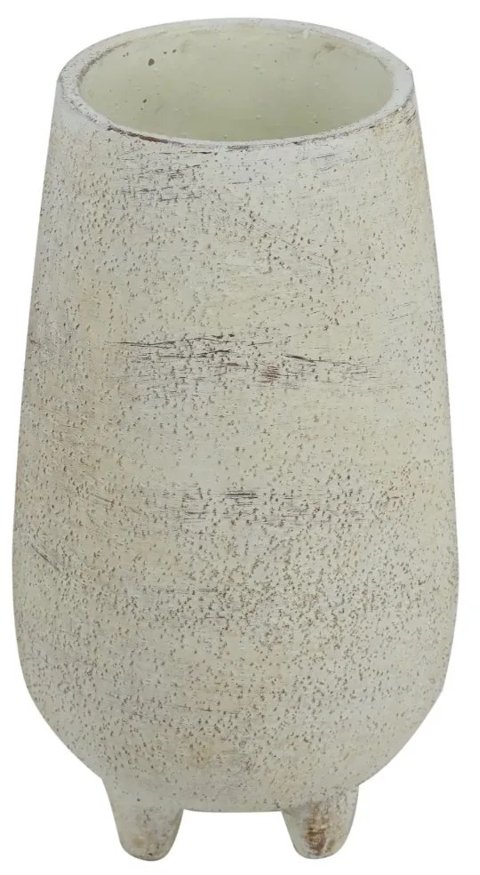 Artekko Cement Βάζο/Κασπώ Τσιμεντένιο Λευκό (17x17x30.5)cm