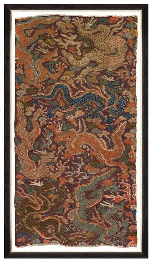 Κάδρο Dragons Chasing Pearls FA13172 60X110 MindTheGap Κάθετοι Wood