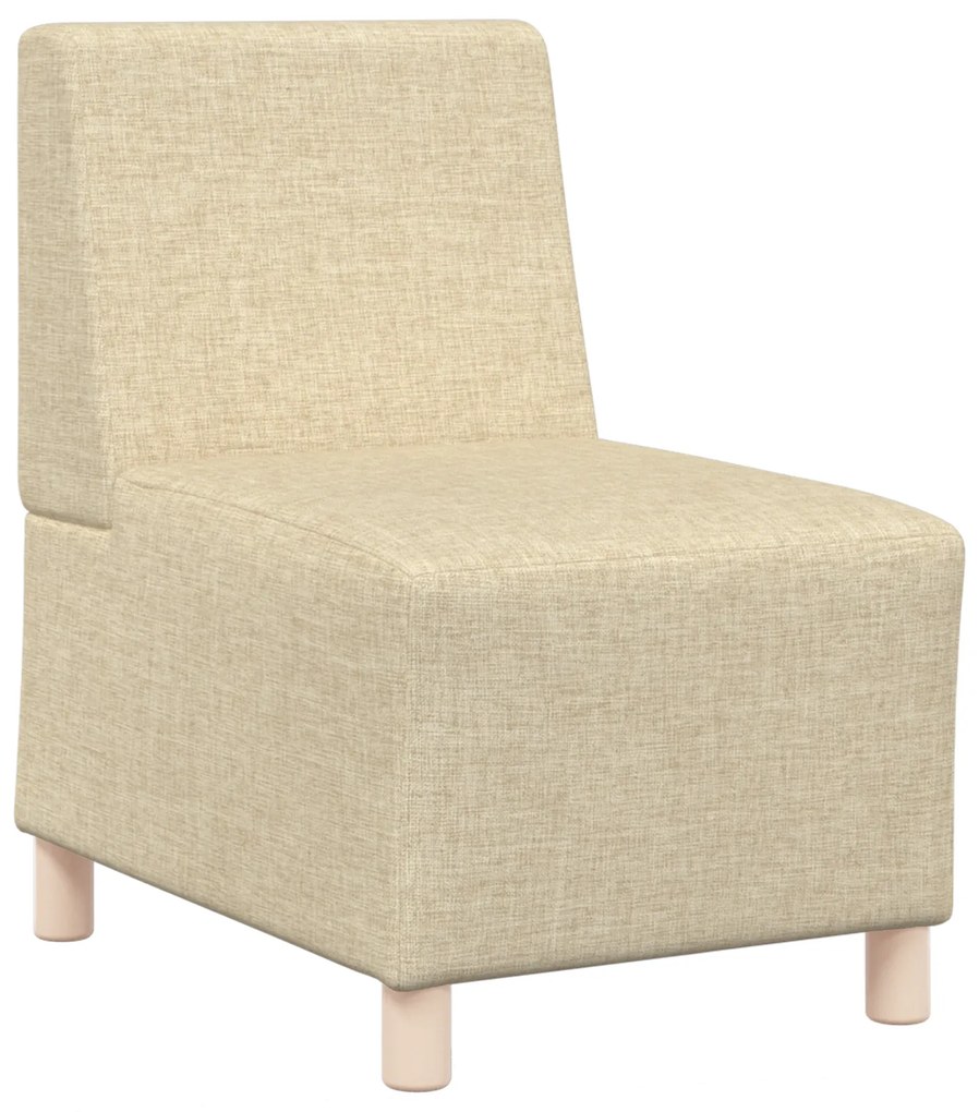 vidaXL Καθίσμα Σαλονιού 3 pcs Κρεμ 55 x 74 x 82 εκ. ύφασμα