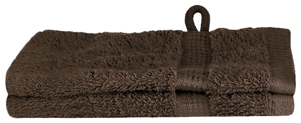 vidaXL Πετσέτες 2 pcs Καστανό 15 x 21 cm Βαμβάκι