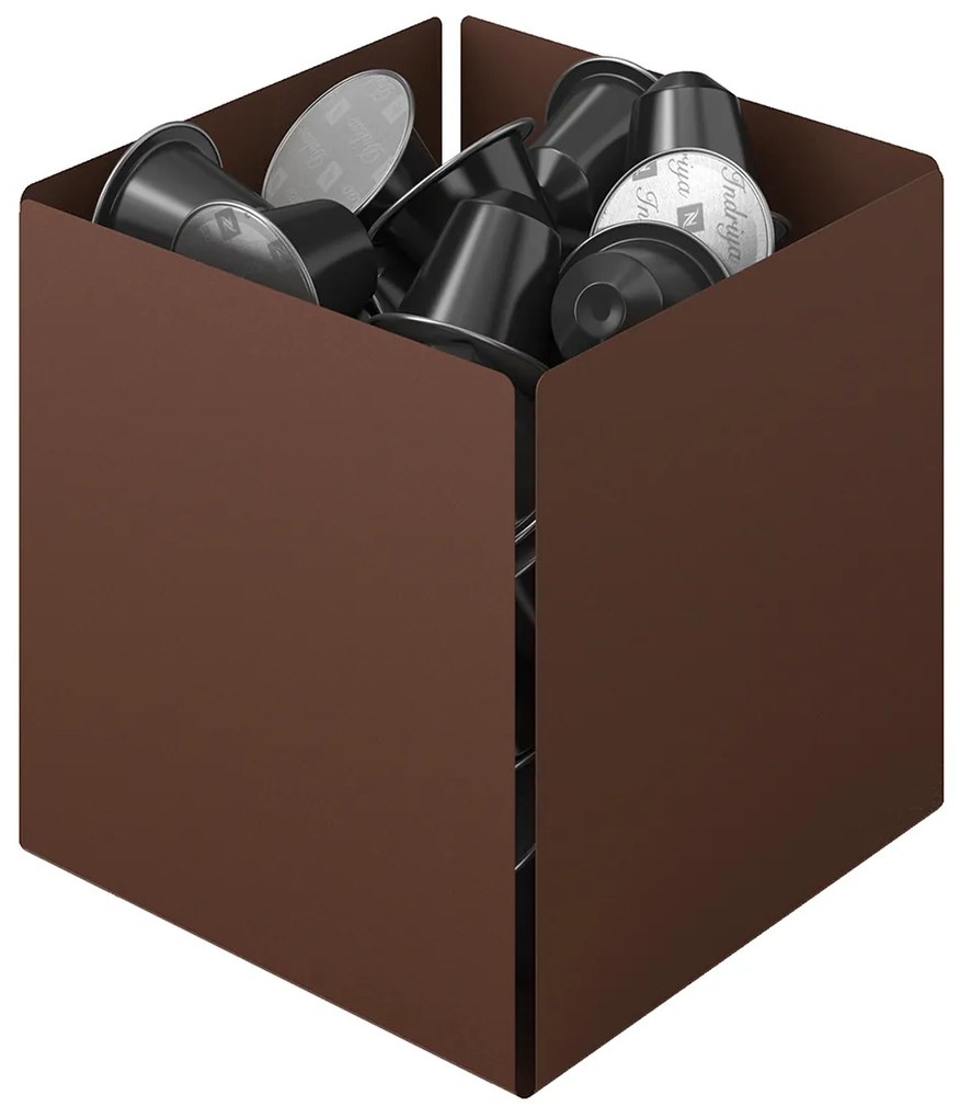 Θήκη Για Κάψουλες Καφέ (13x13x13) Pam & Co 116-943 Matt Wenge