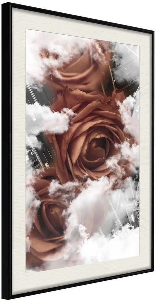 Αφίσα - Heavenly Roses - 20x30 - Μαύρο - Με πασπαρτού