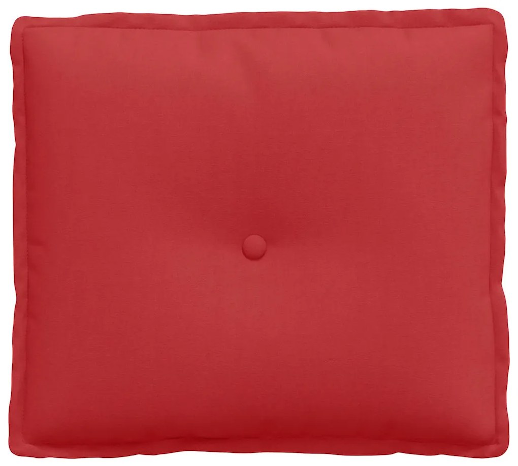 vidaXL Μαξιλάρι Πλάτης Κόκκινο 50 x 19 x 45 εκ ύφασμα