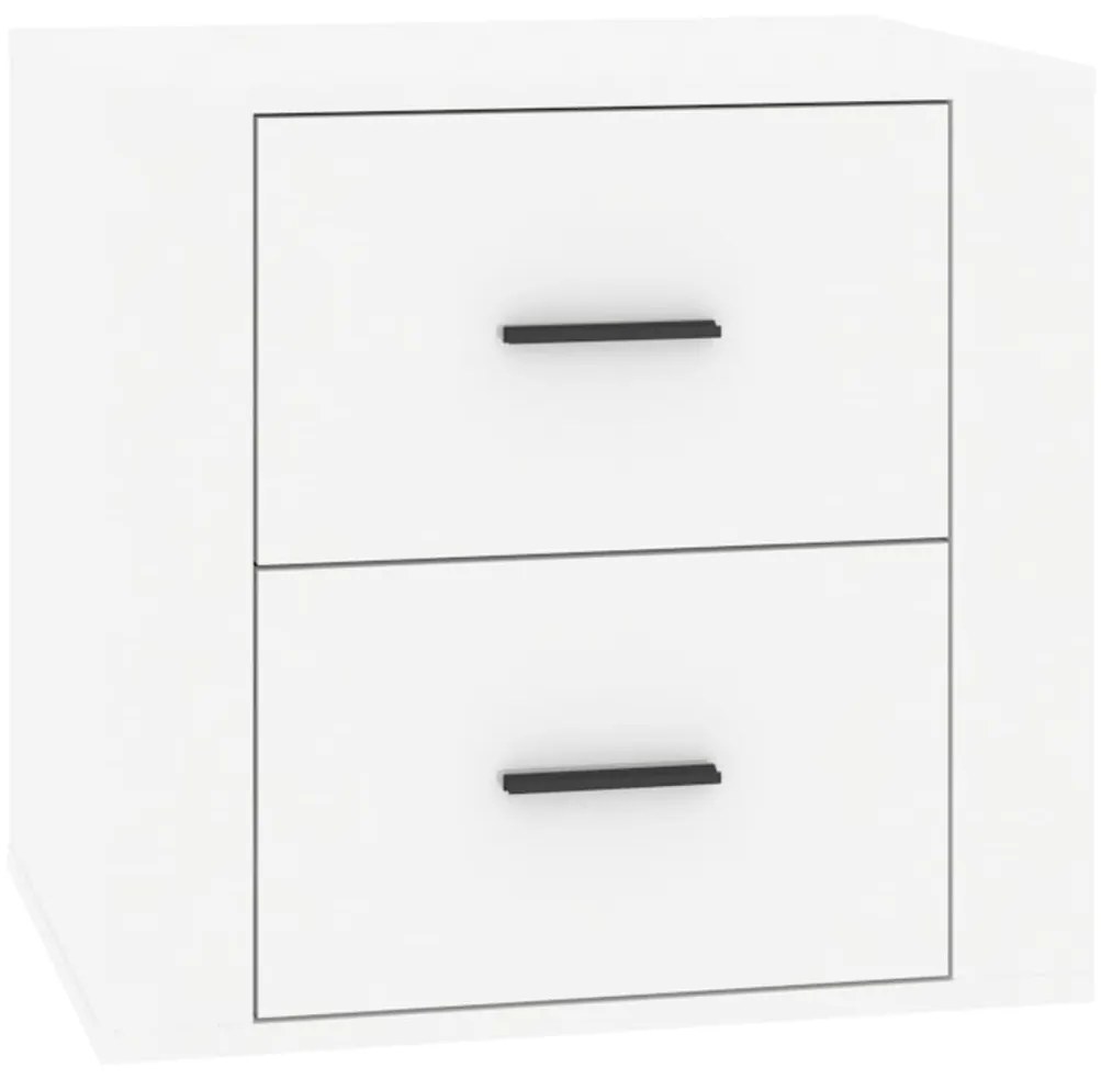 vidaXL Κομοδίνα Γυαλιστερό Λευκό 50 x 39 x 47 εκ.