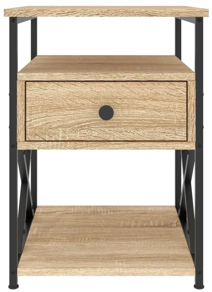 vidaXL Κομοδίνο Sonoma Δρυς 40 x 42 x 55 εκ. από Επεξεργασμένο Ξύλο