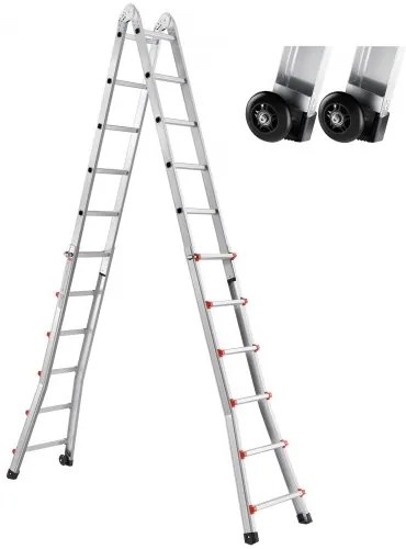 VEVOR Telescoping Ladder A Frame 20 FT Extension Multi-Function for Homework
