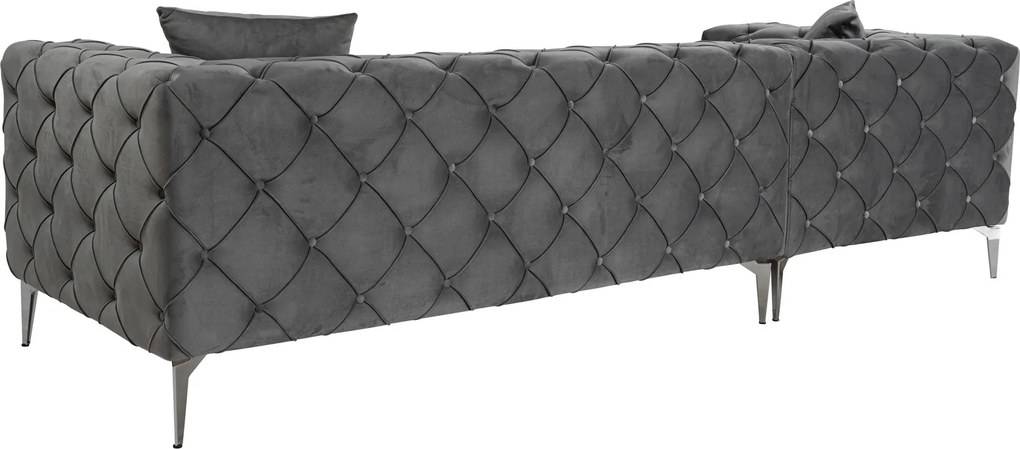 Corner Sofa Como Eco Left - Anthracite Anthracite