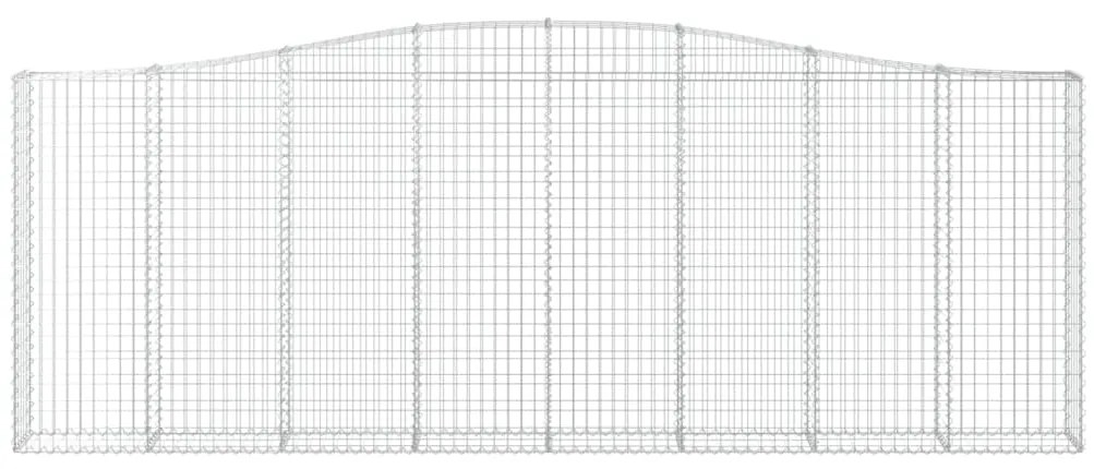 vidaXL Συρματοκιβώτια Τοξωτά 20 τεμ. 400x30x140/160 εκ. Γαλβαν. Ατσάλι