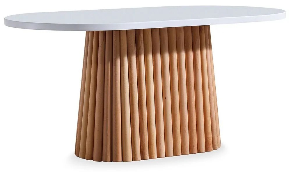 Τραπέζι Soho 117FRF1409 170x90x75cm Natural-White Mdf,Ξύλο