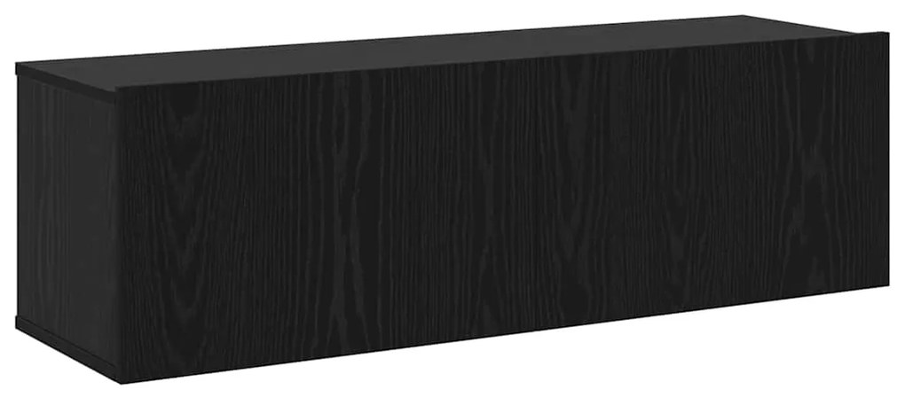 vidaXL Σετ επίπλου τηλεόρασης 8 pcs Μαύρη Οξυά 100 x 30 x 30 cm