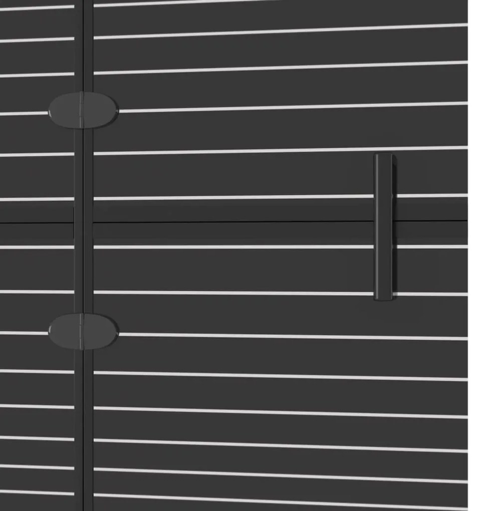 vidaXL Καμπίνα Μπανιέρας Πτυσσόμενη Μαύρη 100 x 140 εκ. από ESG