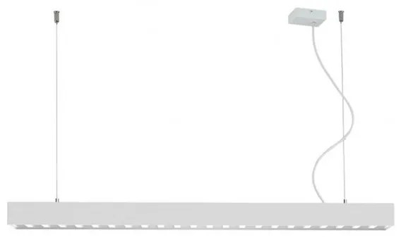 Γραμμικό Κρεμαστό Φωτιστικό Οροφής LED 30W 3CCT Direct Indirect Phase Cut Dimming Topline Viokef 3911-0024-2-W-D1 Λευκό