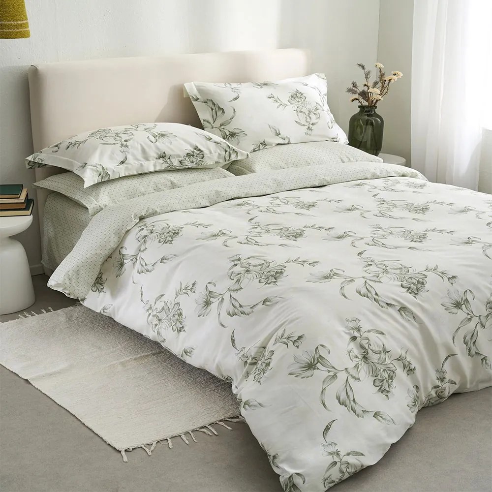 Σεντόνια Victoria-2 (Σετ 4τμχ) Mint Vesta Home Υπέρδιπλo 240x270cm 100% Βαμβακοσατέν