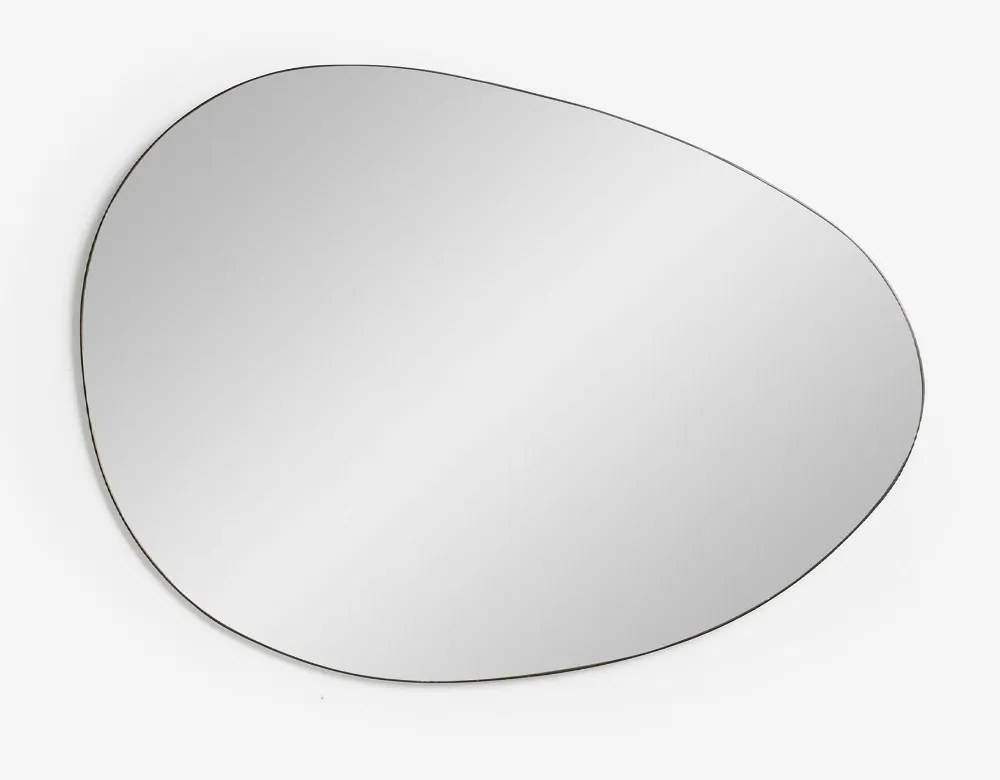 Καθρέπτης Τοίχου Ovo 43 11-0430 62xH43,5cm Black Mdf,Γυαλί