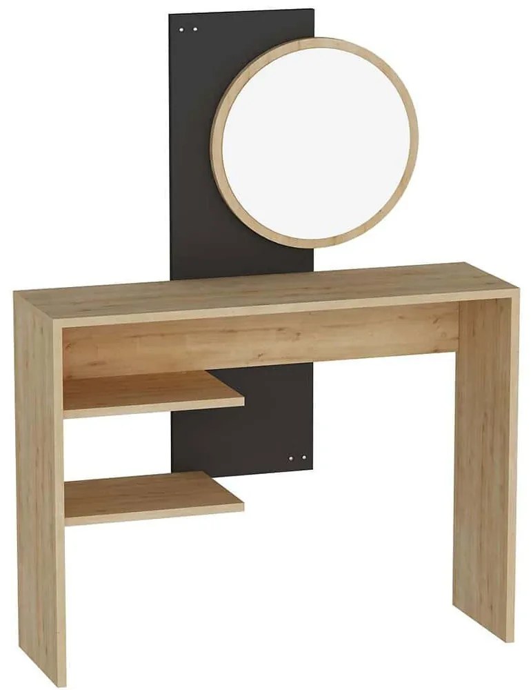 Τουαλέτα Με Καθρέπτη Dali 550ARN3511 96x29,6x130cm Anthracite-Oak
