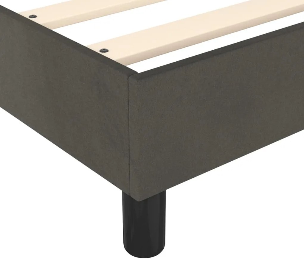 ΚΡΕΒΑΤΙ BOXSPRING ΜΕ ΣΤΡΩΜΑ ΣΚΟΥΡΟ ΓΚΡΙ 200X200 ΕΚ. ΒΕΛΟΥΔΙΝΟ 3144700