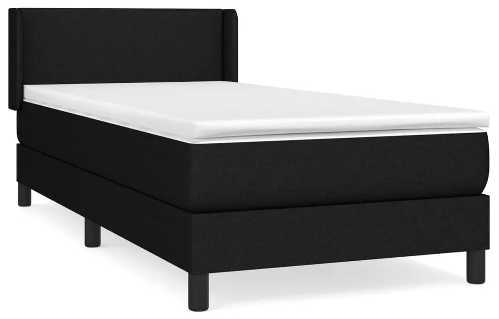 ΚΡΕΒΑΤΙ BOXSPRING ΜΕ ΣΤΡΩΜΑ ΜΑΥΡΟ 90X190 ΕΚ.ΥΦΑΣΜΑΤΙΝΟ 3129515