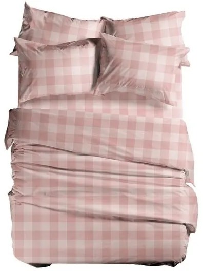 Σεντόνι Υπέρδιπλο 240X270 Basic Plaid - Pink 5205495395425