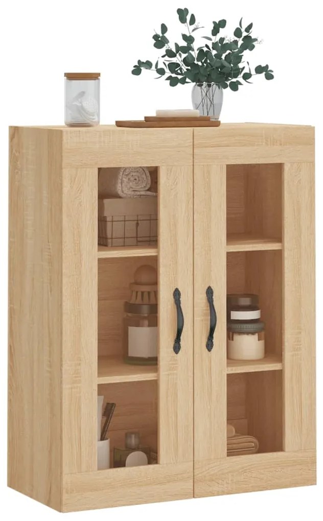 vidaXL Ντουλάπι Επιτοίχιο Sonoma Δρυς 69,5 x 34 x 90 εκ. Επεξεργ. Ξύλο