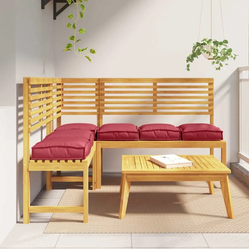 vidaXL Μαξιλάρι παλέτας για κάθισμα 6 pcs Κόκκινο 40 x 40 x 8 εκ.