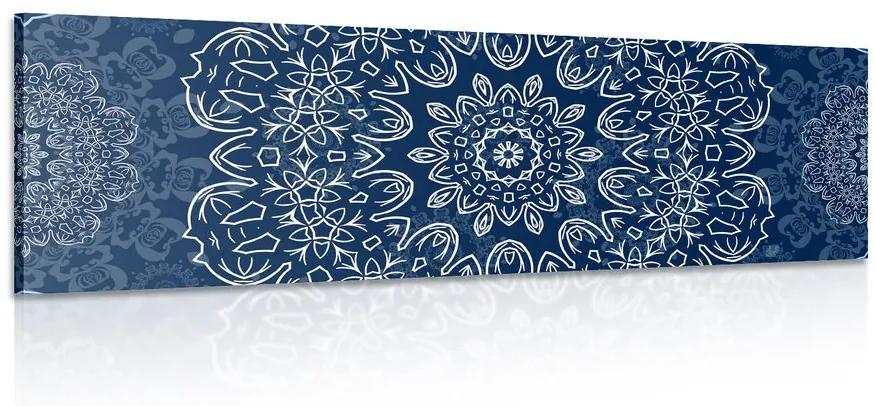 Εικόνα μπλε Μάνταλα με αφηρημένο σχέδιο - 150x50