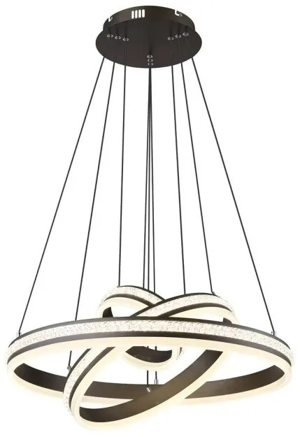 Κρεμαστό Φωτιστικό Οροφής LED 70W Γκρι Grouni 67314-70H Globo Lighting-67314-70H-Γκρι 67314-70H