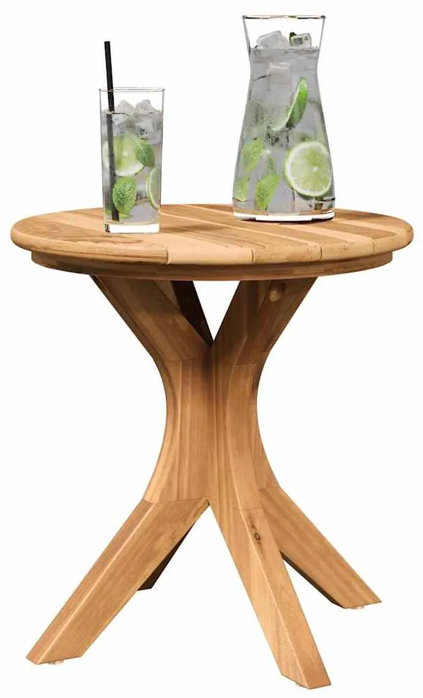 vidaXL Τραπεζάκι Πλευράς Καφέ 40 x 40 x 41 εκ Μασίφ ξύλο teak