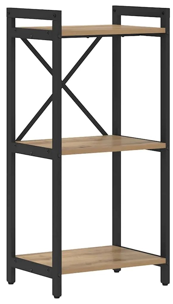 vidaXL Βιβλιοθήκη artisan δρυς 40 x 30 x 83 εκ Επεξεργασμένο ξύλο