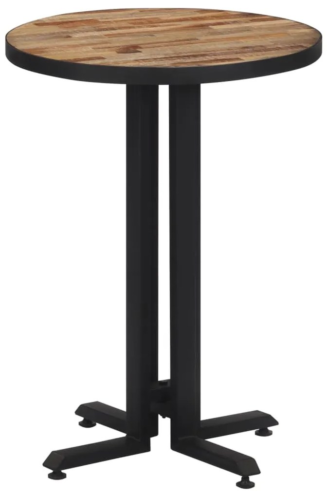 vidaXL Τραπέζι Bistro Στρογγυλό Ø55x76εκ. Μασίφ Ανακυκλωμένο Ξύλο Teak