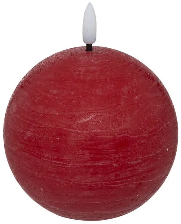 Διακοσμητικό Κερί LED Molia Atmosphera με διαστάσεις 10x10x11cm - Red