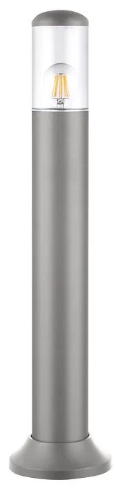 Adeleq Κολώνα Pc Κύλινδρος Φ91mm H70cm Ντουί Ε27 Ip54 Γκρι 9-936