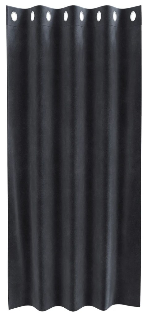 vidaXL Kourecine Blackout με Μάτια 2 τεμάχια Σκούρο Γκρι Βελούδο
