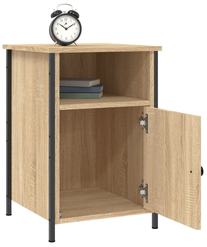 vidaXL Κομοδίνα 2 τεμ. Sonoma Δρυς 40x42x60 εκ. από Επεξεργασμένο Ξύλο