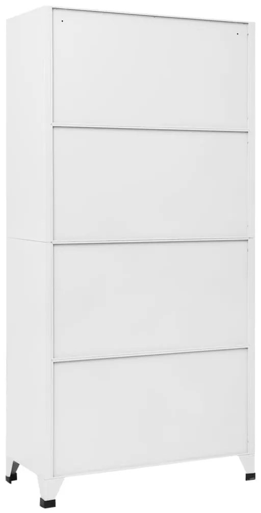 vidaXL Φοριαμός Γκρι 90x45x180 εκ. από Ατσάλι με 9 Τμήματα