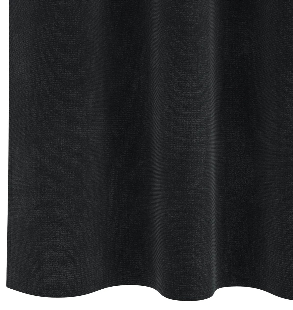 vidaXL Κουρτίνες με κουρτίνες 2 pcs Μαύρο 140 x 245 cm Βελούδο