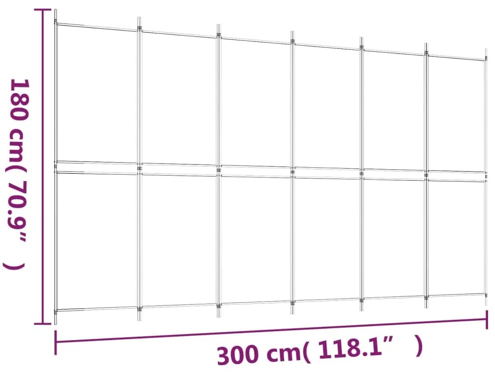 ΔΙΑΧΩΡΙΣΤΙΚΟ ΔΩΜΑΤΙΟΥ ΜΕ 6 ΠΑΝΕΛ ΚΑΦΕ 300X180 ΕΚ. ΑΠΟ ΎΦΑΣΜΑ 350223