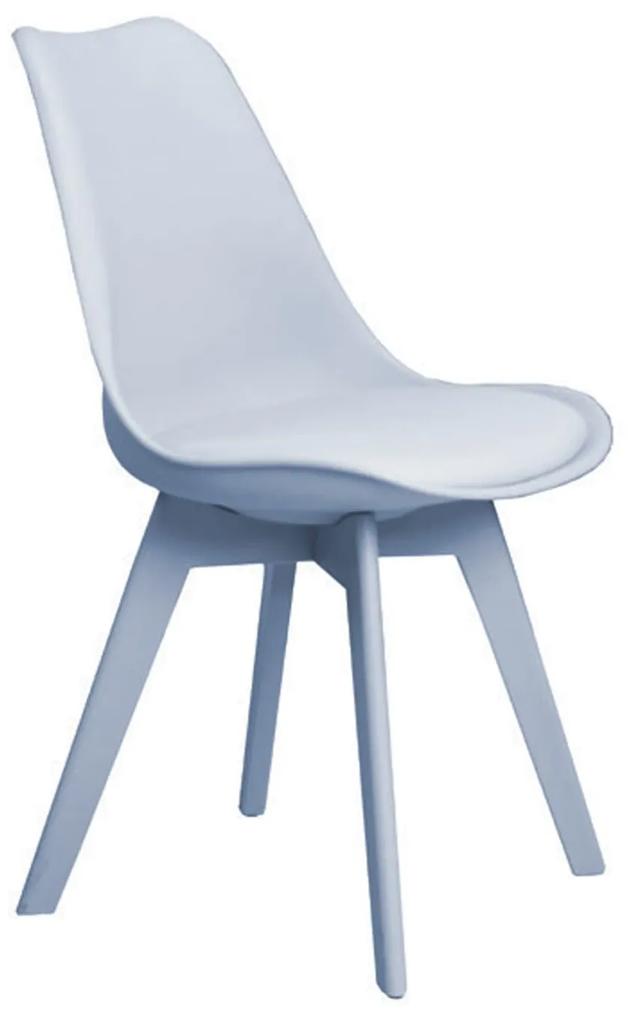 Καρέκλα Martin-II Grey ΕΜ137,4 52X49X82 cm Σετ 2τμχ Πολυπροπυλένιο,Τεχνόδερμα