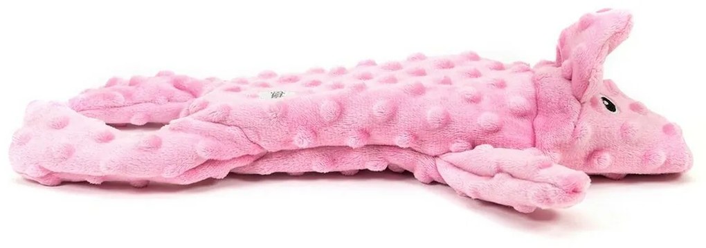 Βελούδινο Ζωάκι για Σκύλους Gloria Dogmonsters Ροζ 100 % πολυεστέρας Γουρούνι 34 x 9 cm