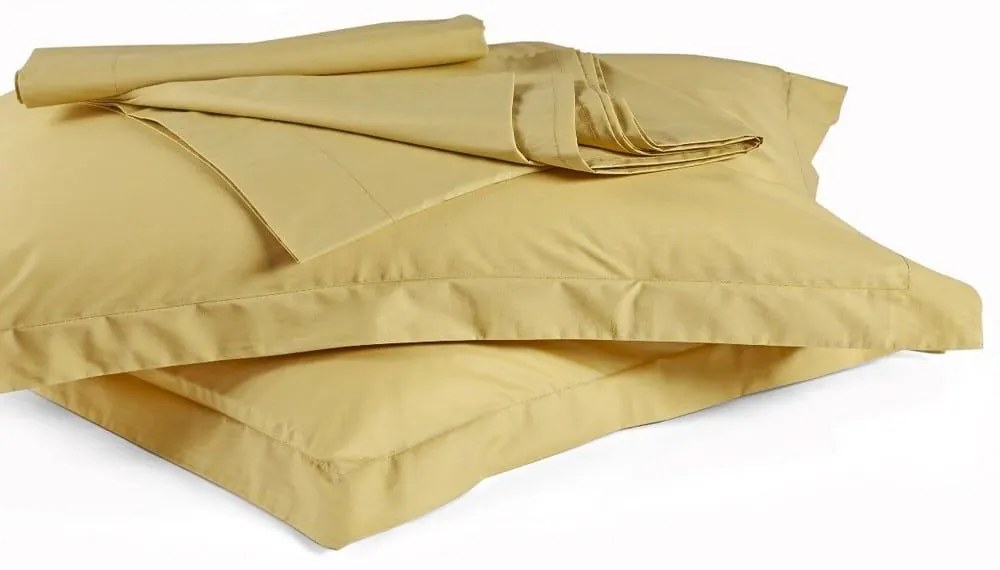 Σεντόνι True Col 1025 Mustard Kentia Υπέρδιπλο 240x270cm 100% Βαμβακερό Περκάλι