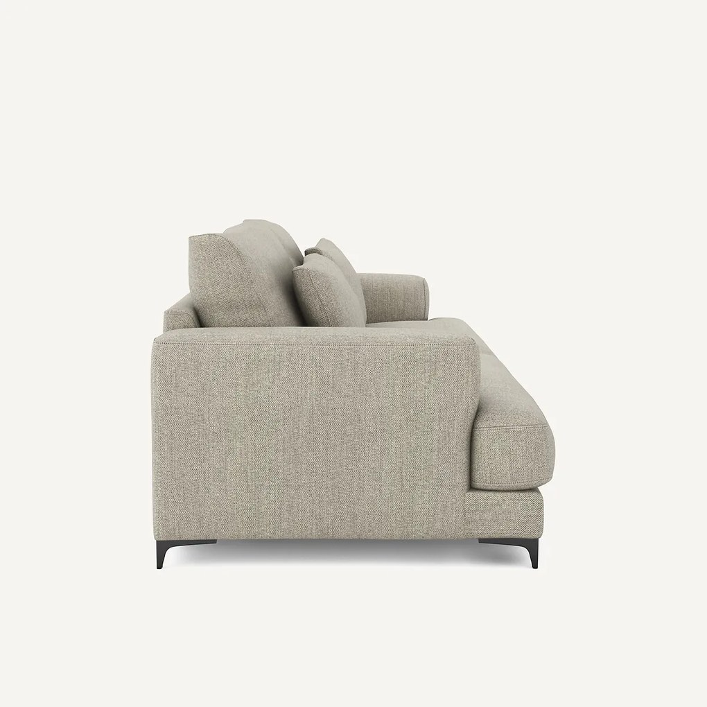 Πτυσσόμενος τετραθέσιος καναπές-κρεβάτι με τουίντ ταπετσαρία, Marsile