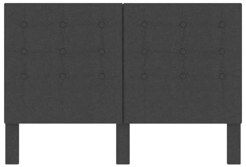 Καπιτονέ Κεφαλάρι Σκούρο Γκρι 140 x 200 εκ. Υφασμάτινο - Γκρι