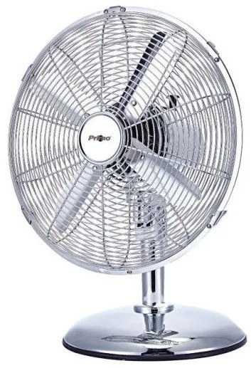 Ανεμιστήρας Επιτραπέζιος PRΤF Φ12'' 30εκ. 40W Μεταλλικός Primo 800579 Χρώμιο