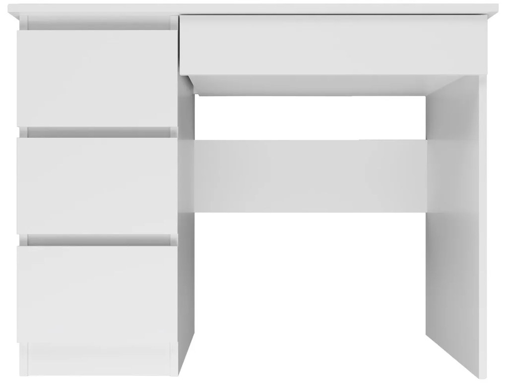 Τραπέζι γραφείου Mandeville D111, Με συρτάρια, 76x98x51cm, 22 kg, Άσπρο | Epipla1.gr