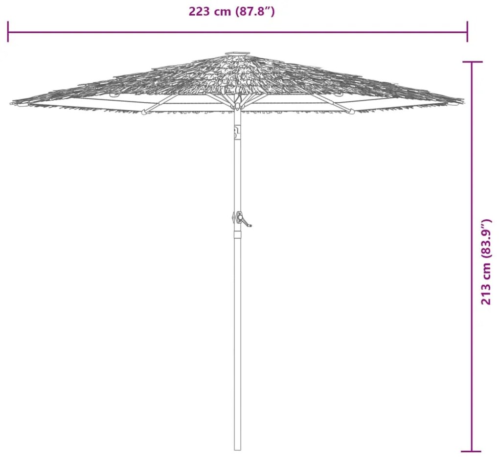 ΟΜΠΡΕΛΑ ΚΗΠΟΥ ΜΕ ΑΤΣΑΛΙΝΟ ΙΣΤΟ ΚΑΦΕ 223 X 223 X 213 ΕΚ. 4005097