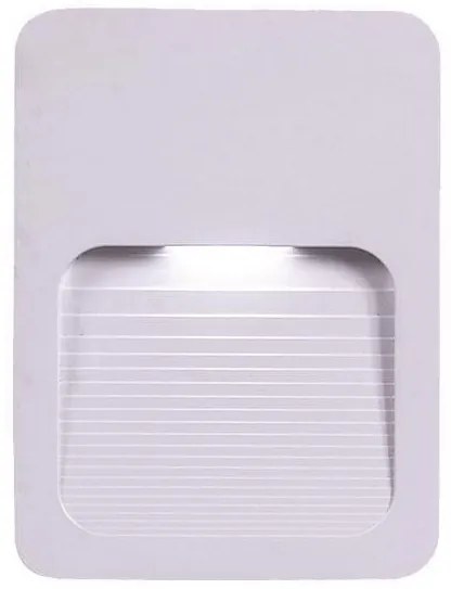 Απλίκα Τοίχου SLIM LED 2W 3000K IP65 Πλαστικό Λευκό 145-52102 Eurolamp-145-52102-Λευκό 145-52102