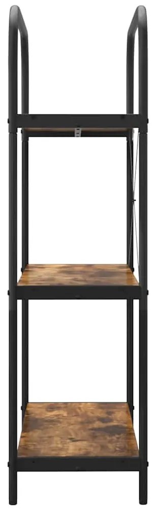 vidaXL Ράφι Βιβλίων Καπνιστό Δρύς 80 x 30 x 109 εκ Επεξεργασμένο ξύλο