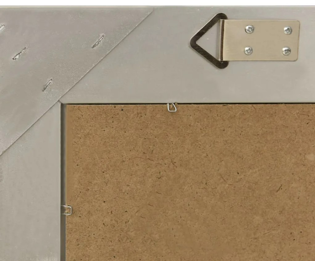 vidaXL Καθρέφτης Τοίχου με Μπαρόκ Στιλ Ασημί 50 x 50 εκ.