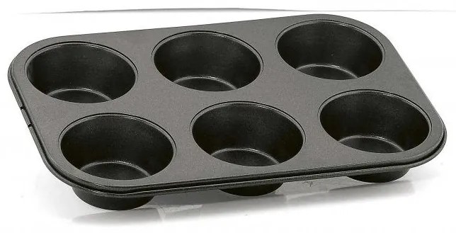 Venus 78003 Φόρμα Muffin Αντικολλητική Μεταλλική 6 Θέσεων