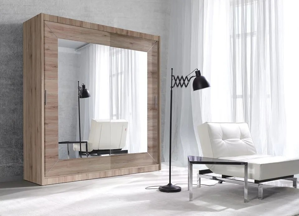 Ντουλάπα Συρόμενη Vita-180φ 60β 215ψ-Arctic Pine