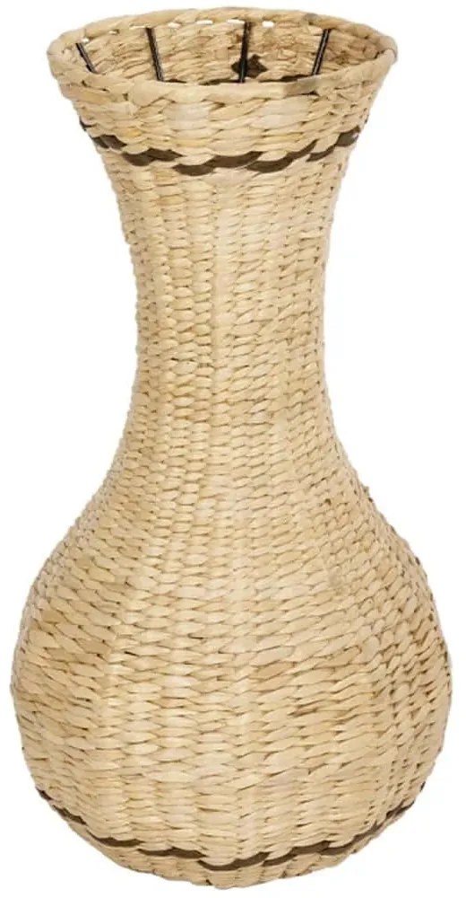 Βάζο Πλεκτό Monaco 21236 25x25x45cm Beige-Brown GloboStar Ξύλο